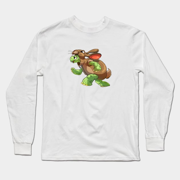 Tortoise in a Hare's Costume Long Sleeve T-Shirt by Rob Tyson